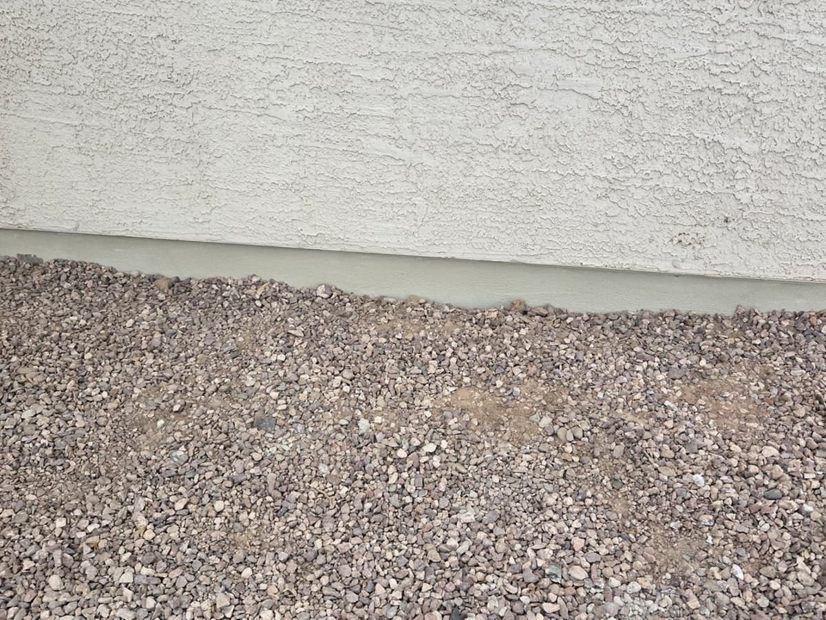Completed post-tension foundation repair in Laveen after backfill